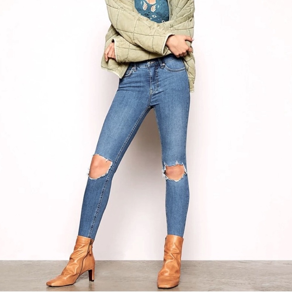 Free People Busted Skinny Jeans